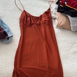 Better Be Rust Mini Dress